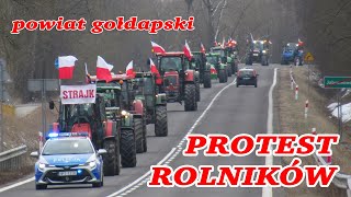 Protest rolników z powiatu gołdapskiego 09022024 [upl. by Eiuqcaj59]