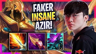 FAKER IS INSANE WITH AZIR  T1 Faker Plays Azir MID vs Leblanc  Season 2024 [upl. by Llewen]