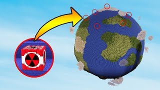 EARTH VS 50 MEGA NUKES  Minecraft [upl. by Neural]