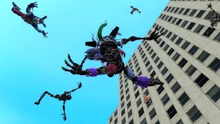 Gmod FNAF  Throwing FNAF RUIN character off of a building [upl. by Esyla]