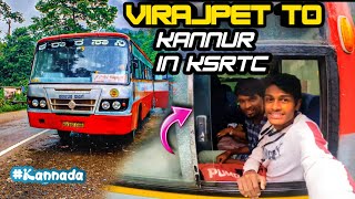 Virajpet To Kannur In Ksrtc Via Makutta ghat🌿  Heavy fog [upl. by Naoma978]