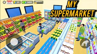 my supermarket simulator 3d gameplay video offline supermarket game🛒🛒 [upl. by Kissie]