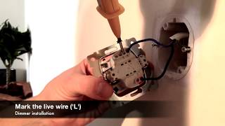 Dimmer installation FIBARO SYSTEM [upl. by Aihsemat108]