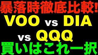 【米国株ETF】ダウ、SampP500、ナスダック 暴落時に買うならどれ？ [upl. by Lain]