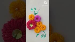 beautiful creative ideas by wool origami diy flowers shortvideo [upl. by Vargas]