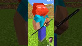 HELP Herobrine Cut Wood with KatanaVS Monster School students tailsofiron monsterhearts [upl. by Shien996]