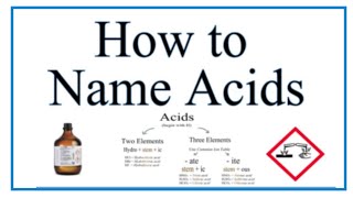 How to Name Acids Examples and Practice [upl. by Elgar]