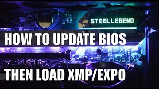 How to update ASRock BIOS and load EXPOXMP profile [upl. by Linell101]