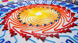 Building the COLLOSSAL Spiral in 100000 Dominoes  Destination Domino 2024 [upl. by Chuch]