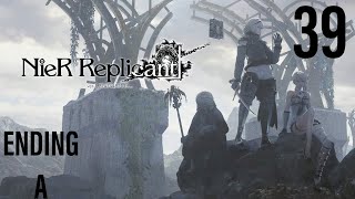 NieR Replicant Gameplay  39  Grimoire Noir The Shadowlord Ending A [upl. by Nakasuji]