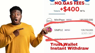 Claim Simple Token Airdrop Free trust wallet airdrop instant withdraw No Gas Fees or Investment [upl. by Anesor]