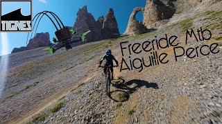 FREERIDE MTB  AIGUILLE PERCÉE  Tignes french Alps  Fpv drone chasing [upl. by Nali]