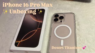 iPhone 16 Pro Max  Desert Titanium unboxing 📱🍎 [upl. by Sall]