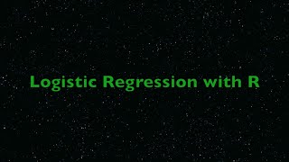 Logistic Regression with R Categorical Response Variable at Two Levels 2015 [upl. by Gaelan]