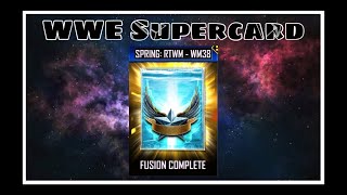 WWE SuperCard Spring RTWM WM38 fusion [upl. by Eicyak]