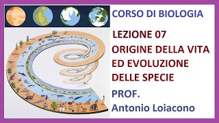 CORSO DI BIOLOGIA  Lezione 07  Lorigine della Vita ed Evoluzione delle Specie [upl. by Ahsitil]