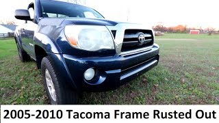 My 2005 Tacoma Frame Has Rust  Brand New Frame For Free [upl. by Anivlis]