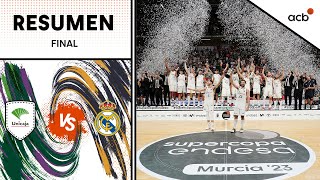 Unicaja  Real Madrid 8188 RESUMEN  Supercopa Endesa Murcia 2023 [upl. by Smoot]