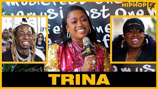 Trina Talks First Meeting Lil Wayne amp Explains Missy Elliot Studio Brilliance [upl. by Eirised]