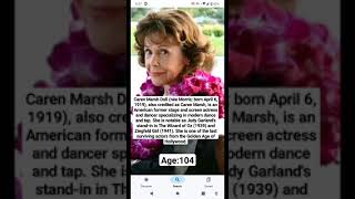 Celebrity centenarians through history part 8 Caren marsh doll [upl. by Lenod]