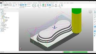 PowerMill Tutorial  Getting Started Guide  Lesson 3 AFR Standard Roughing Vortex Roughing [upl. by Seiber]