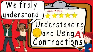 Understanding Contractions  Award Winning Contractions Teaching Video  Contractions in English [upl. by Silisav788]