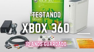 Ligando o XBOX 360 que estava 10 anos GUARDADO [upl. by Notgnirrab35]