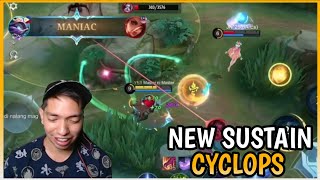 New Sustain Cyclops with New Emblem  Cyclops Gameplay  MLBB [upl. by Aklam109]