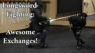 Longsword Fighting  Awesome Exchanges [upl. by Joselyn321]