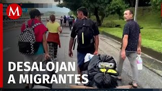 Comunidad de migrantes venezolanos son desalojados tras denuncias de vecinos en Chiapas [upl. by Aimas612]