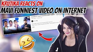 KRUTIKA REACTS ON MAVI FUNNIEST VIDEO ON INTERNETMAVI ROAST GOLDY BHAI  YUZI BHAI ROAST GOLDY BHAI [upl. by Iey]