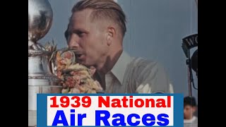 1939 NATIONAL AIR RACES CLEVELAND OHIO STUNT PILOTS BENDIX RACE amp THOMPSON TROPHY 61774 [upl. by Aerol]