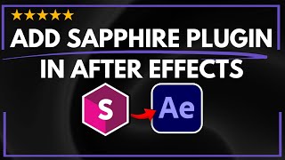 ✅ How to ADD SAPPHIRE PLUGIN IN AFTER EFFECTS  FULL GUIDE 🚀✨😱✅ [upl. by Inaliel]