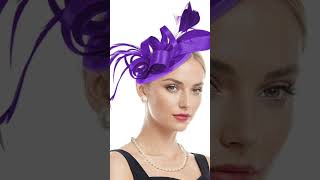 Best Fascinators Hats for Women Flower Wedding Church Headband Hair Clip Girls [upl. by Althea]