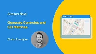 Aimsun Next Tutorial 16  Generating centroids and origindestination matrices [upl. by Capps]