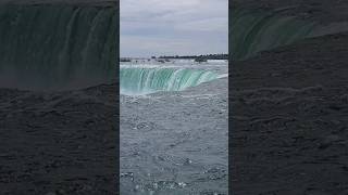 American view of Canadian falls at Niagara Niagara Falls shorts [upl. by Luahs]