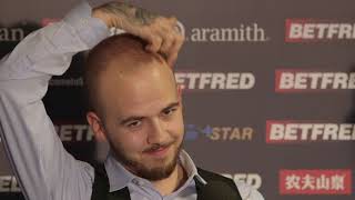 Watch Luca Brecel full press conference at Betfred World Snooker Championship [upl. by Hoag]