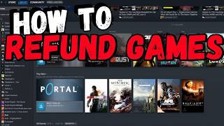 How to Refund a game on Steam [upl. by Aniretake]