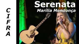 Serenata  Marília Mendonça CIFRA PARA VIOLÃO [upl. by Kosse]