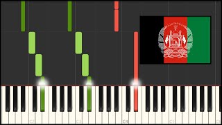 Afghanistan National Anthem Piano Tutorial [upl. by Coady889]