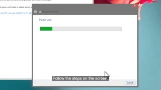 Windows 81 Create a USB Recovery Drive [upl. by Olpe982]