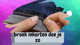 Broek Te Lang Broek Kort Maken Zo Gedaan [upl. by Shult]