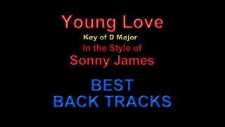 Young Love KaraokeWith Lyrics In The Style of Sonny James [upl. by Raffaj]