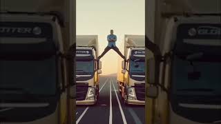 Jean Claude Van Damme and the split between trucks One in a million jeanclaudevandamme split [upl. by Juditha]