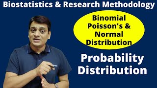 Part 2 Probability Distributions  Binomial Normal Poissons amp Multinomial Distribution [upl. by Dittman]