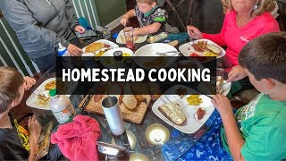 Cooking on the Homestead  Homestead VLOG [upl. by Tad]