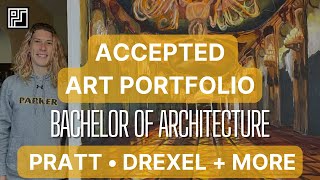 Accepted Art Portfolio for Bachelor of Architecture  Scholarships [upl. by Bealle]