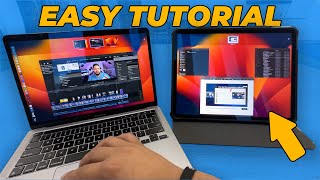 How to Set up iPad as a Second Monitor with MacBook  Simple Tutorial [upl. by Akila]