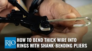 How To Bend Thick Wire Into Rings with ShankBending Pliers [upl. by Nawat]