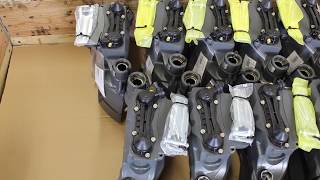 AirbrakeMarket com remanufactured knorr bremse SN7 brake calipers for mercedes actros packing [upl. by Haggi2]